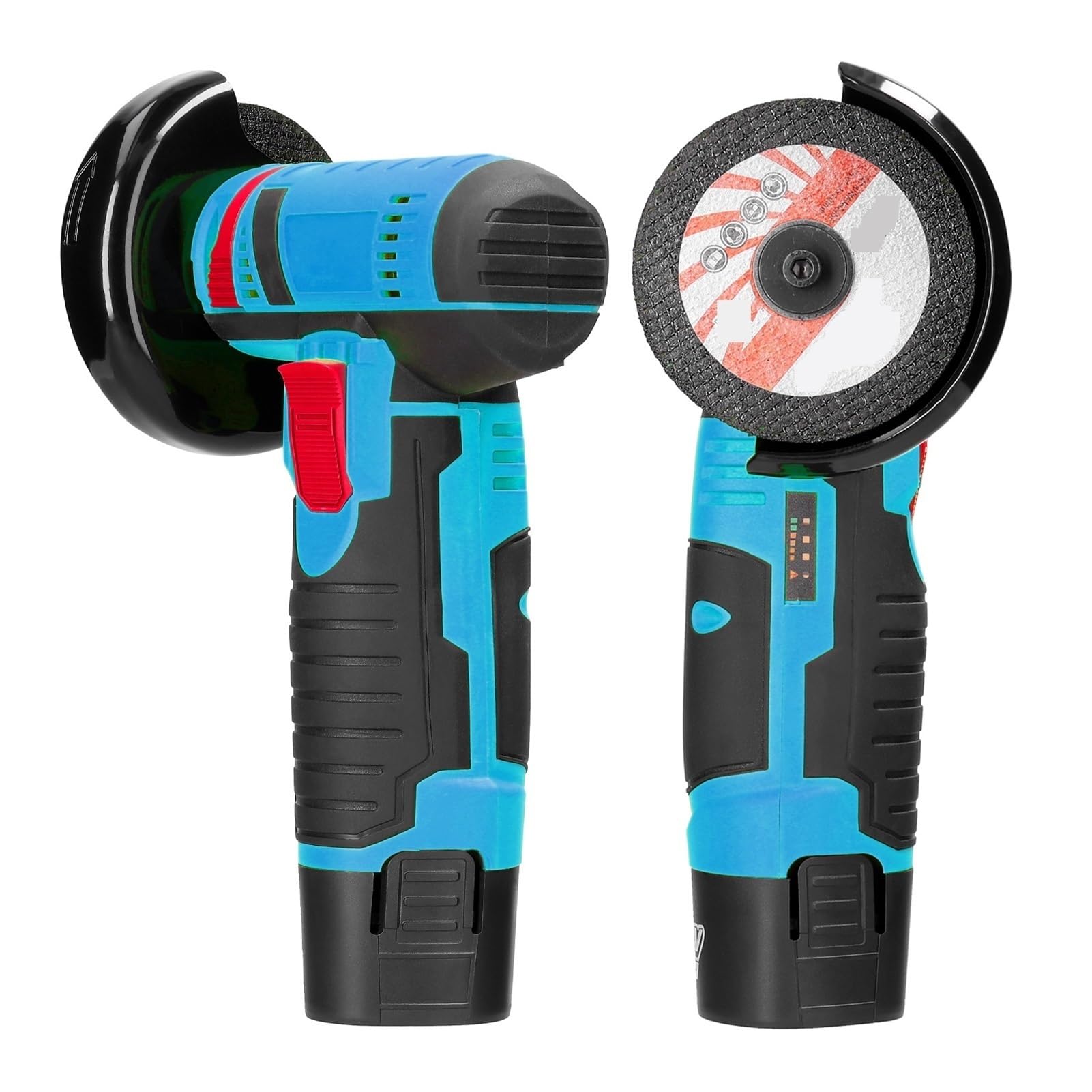 Mini szlifierka kątowa 19500 obr./min 12 V, bezprzewodowa, ręczna szlifierka akumulatorowa, akumulator litowo-jonowy, narzędzia elektryczne Cushing